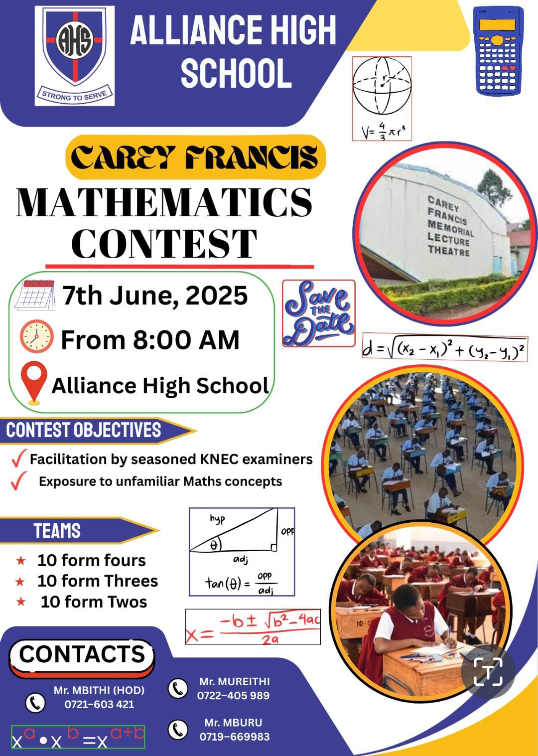 CAREY FRANCIS MATHEMATICS CONTEST