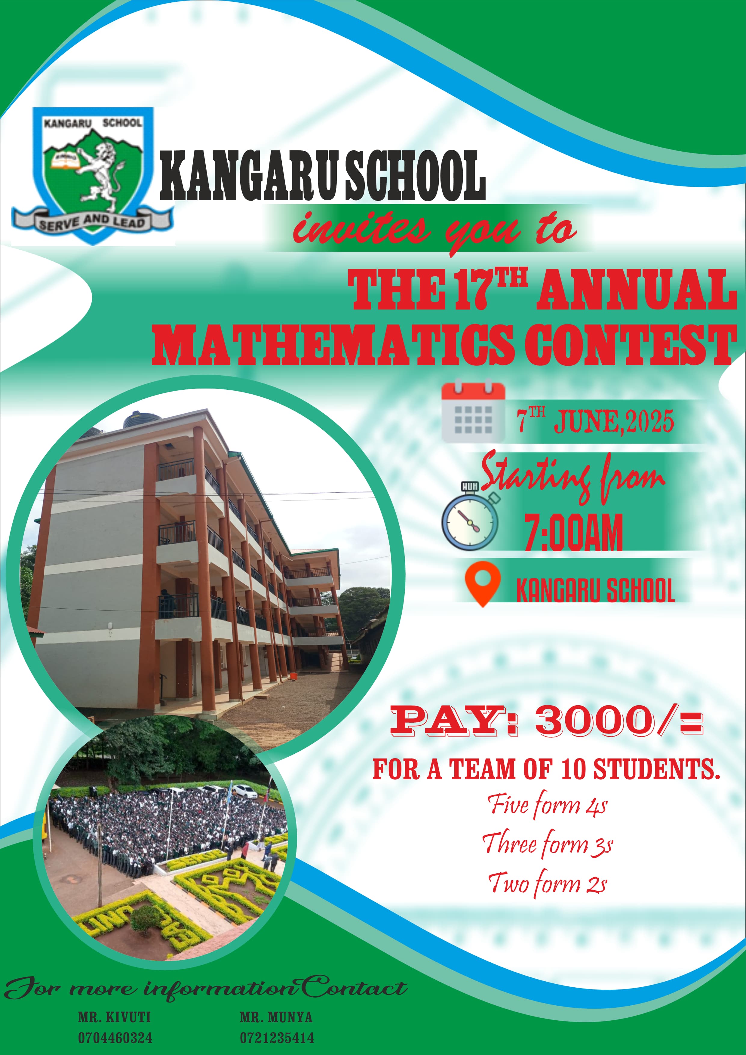 ANNUAL MATHEMATICS CONTEST
